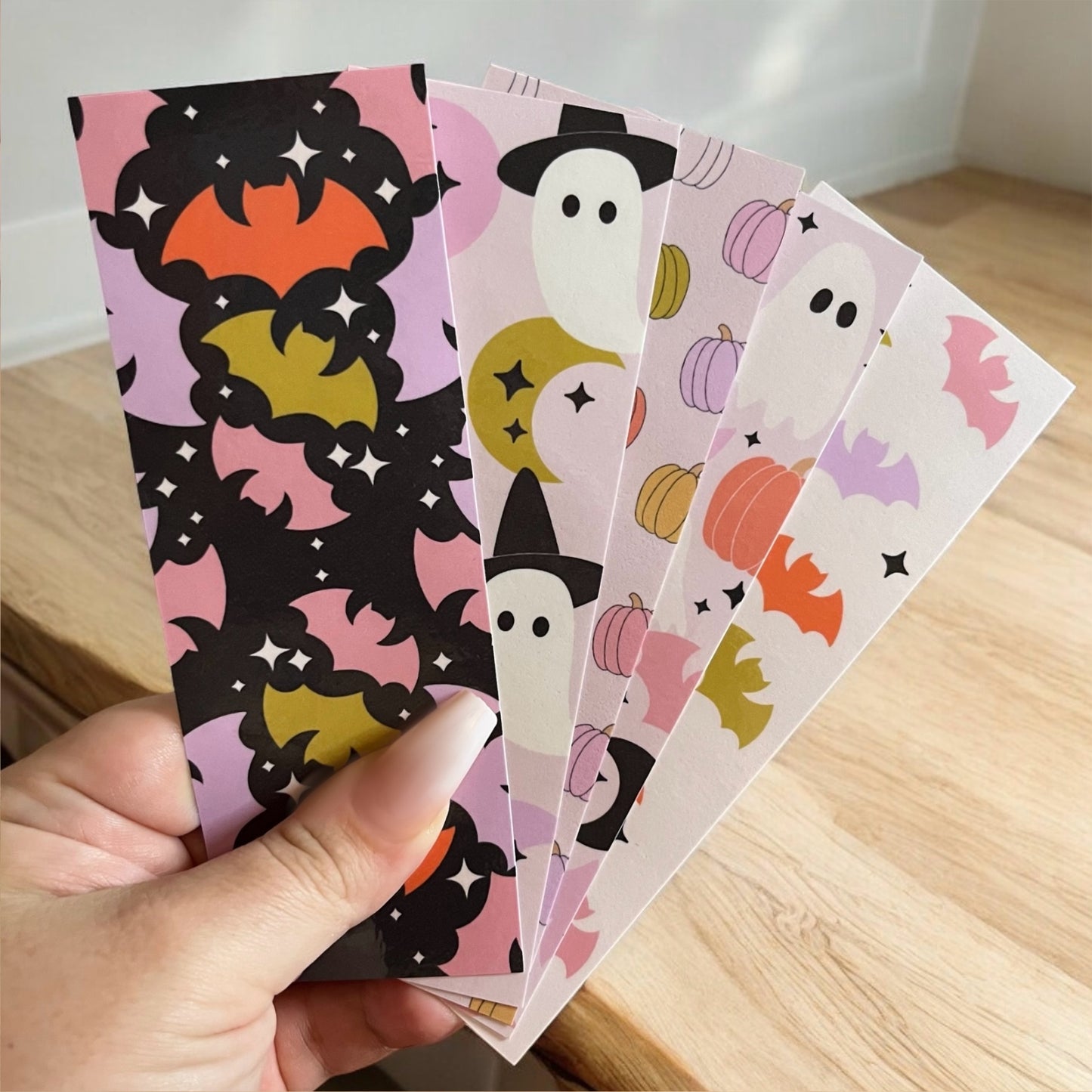5 Pack Spooky Bookmarks