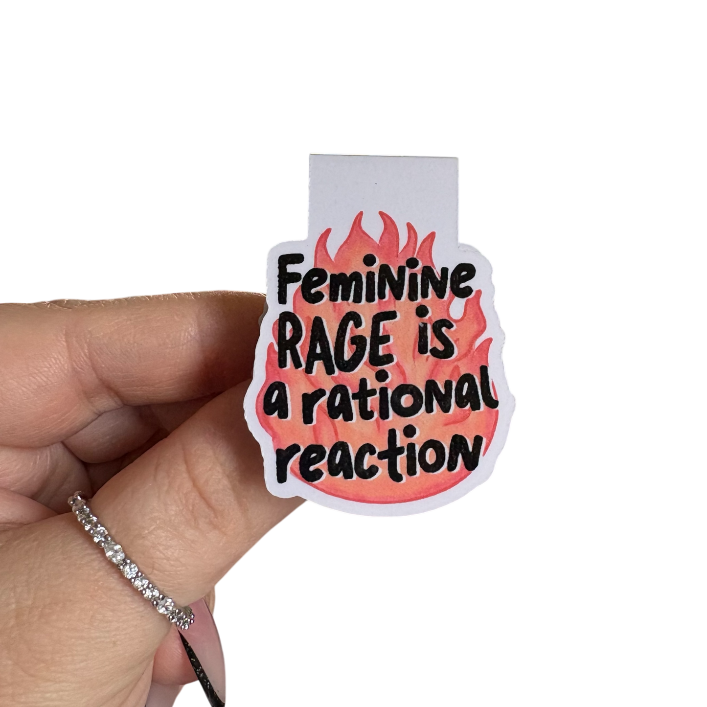 Feminine Rage Magnetic Bookmark