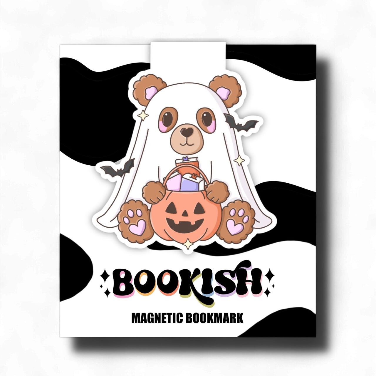 Teddy Bear Ghost | Magnetic Bookmark