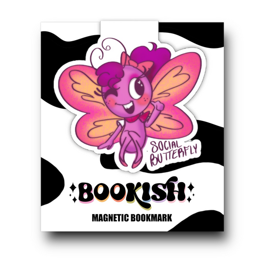 Social Butterfly | Magnetic Bookmark