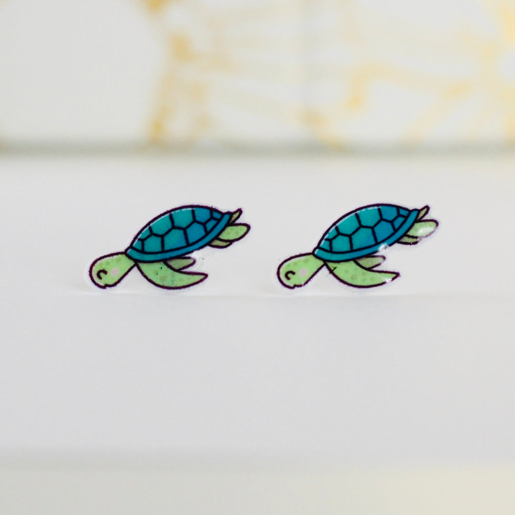 Sea Turtle Stud Earrings