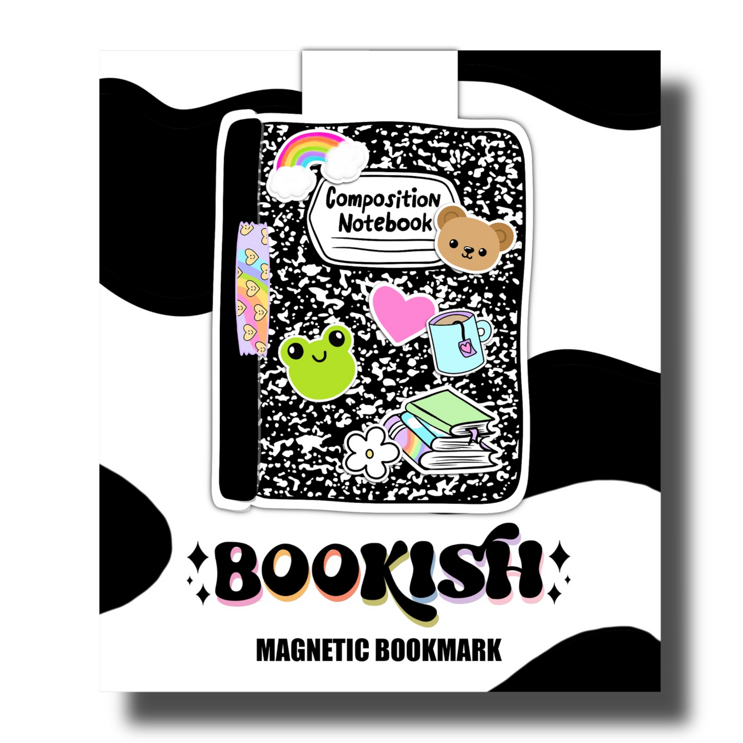 Composition Notebook | Magnetic Bookmark