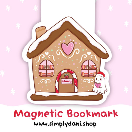 Gingerbread Cookie House| Magnetic Bookmark