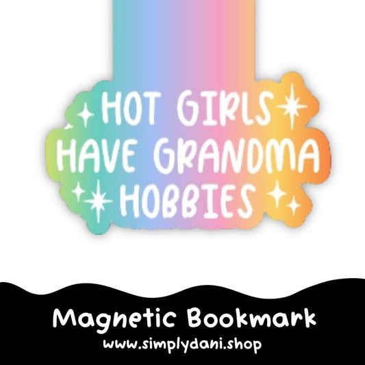 Grandma Hobbies 🙃 | Magnetic Bookmark