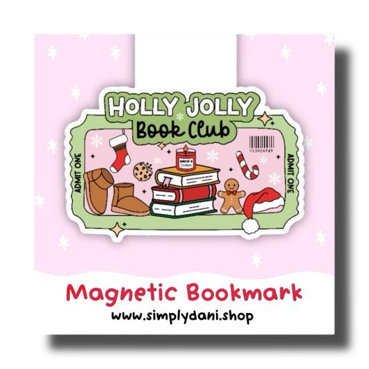 Holly Jolly Book Club | Magnetic Bookmark