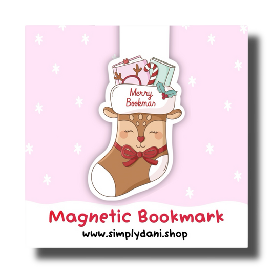 Merry Bookmas Stocking| Magnetic Bookmark
