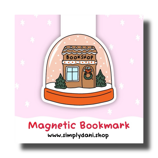 Bookshop Snow Globe| Magnetic Bookmark