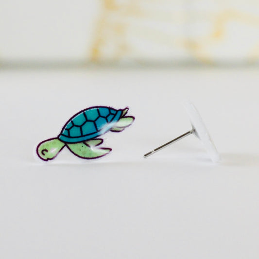 Sea Turtle Stud Earrings